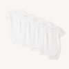 Lot de 5 bodies manches courtes uni pour bébé