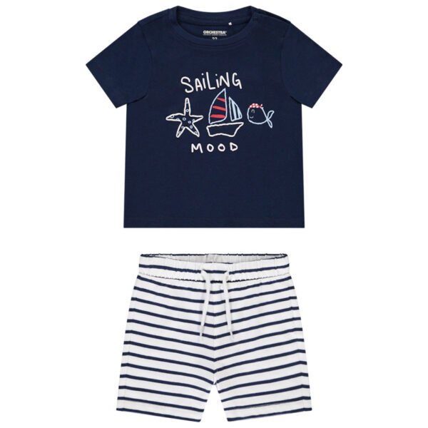 Ensemble 2 pièces à motifs marins