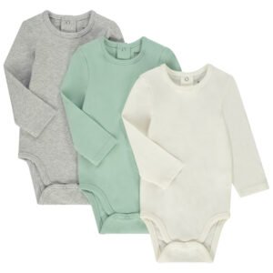 Lot de 3 bodies manches longues unis