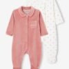 Lot de 2 pyjamas bébé fille en velours