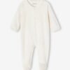 Lot de 3 pyjamas bébé mixte en velours ouverture naissance
